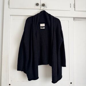 Lauren Manoogian Slouch Cardigan - Black Melange